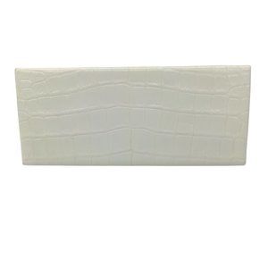 VBH LIGHT LIME GREEN CELADON ALLIGATOR SKIN LEATHER CLUTCH BAG